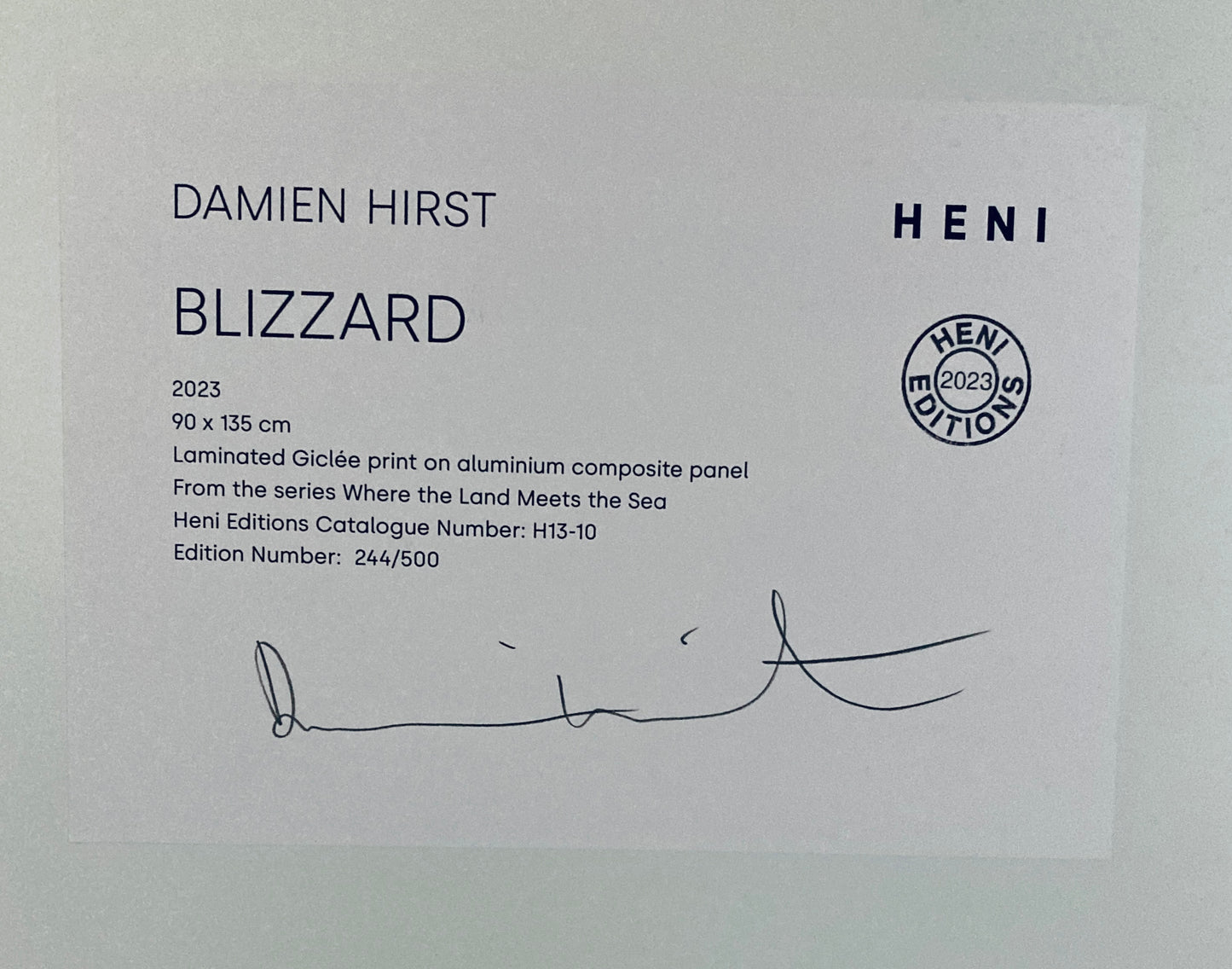 Damien Hirst 'Blizzard'