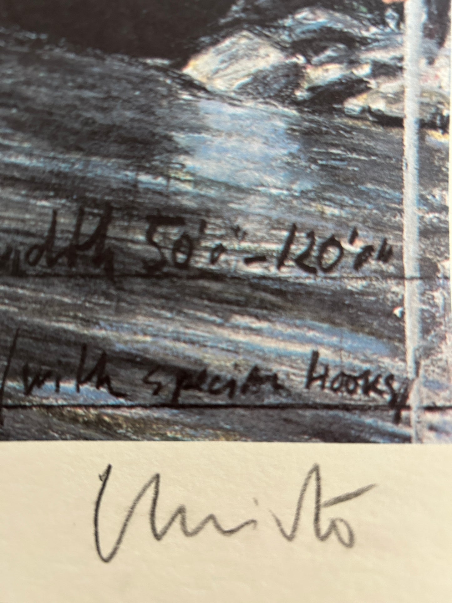 Christo and Jeanne-Claude, Over the River (From Underneath) Signed Print