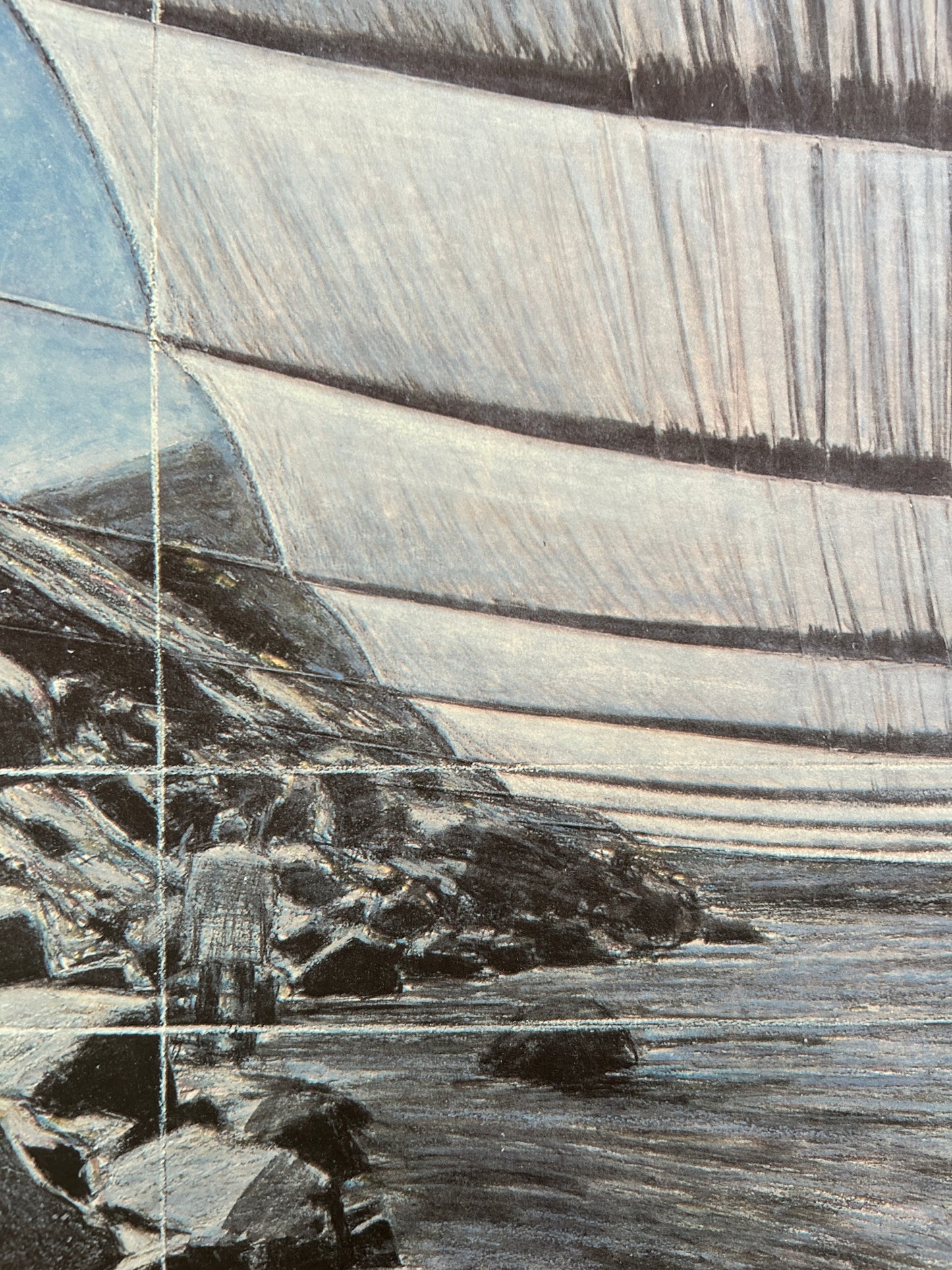 Christo and Jeanne-Claude, Over the River (From Underneath) Signed Print