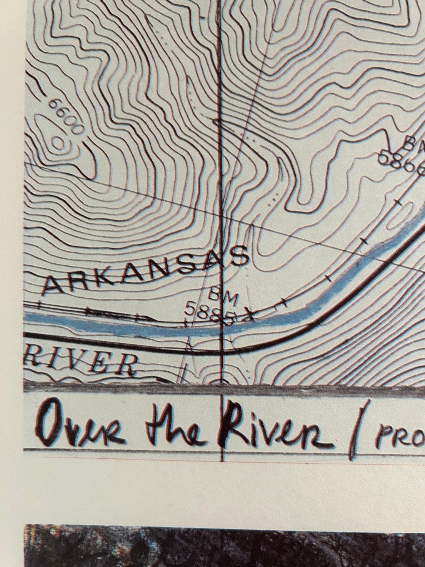 Christo and Jeanne-Claude, Over the River (From Above) Signed Print