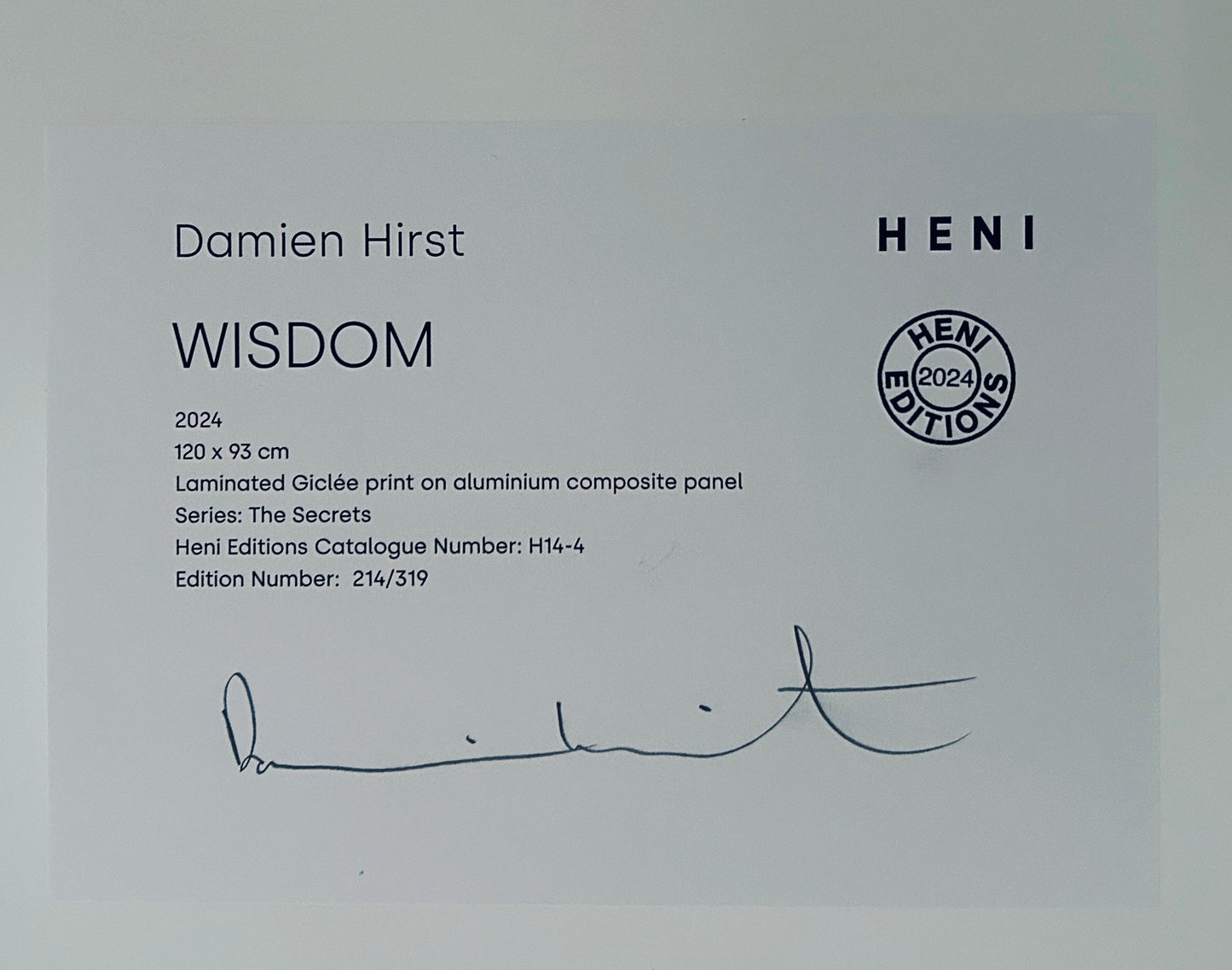 Damien Hirst 'Wisdom' From the series 'The Secrets"