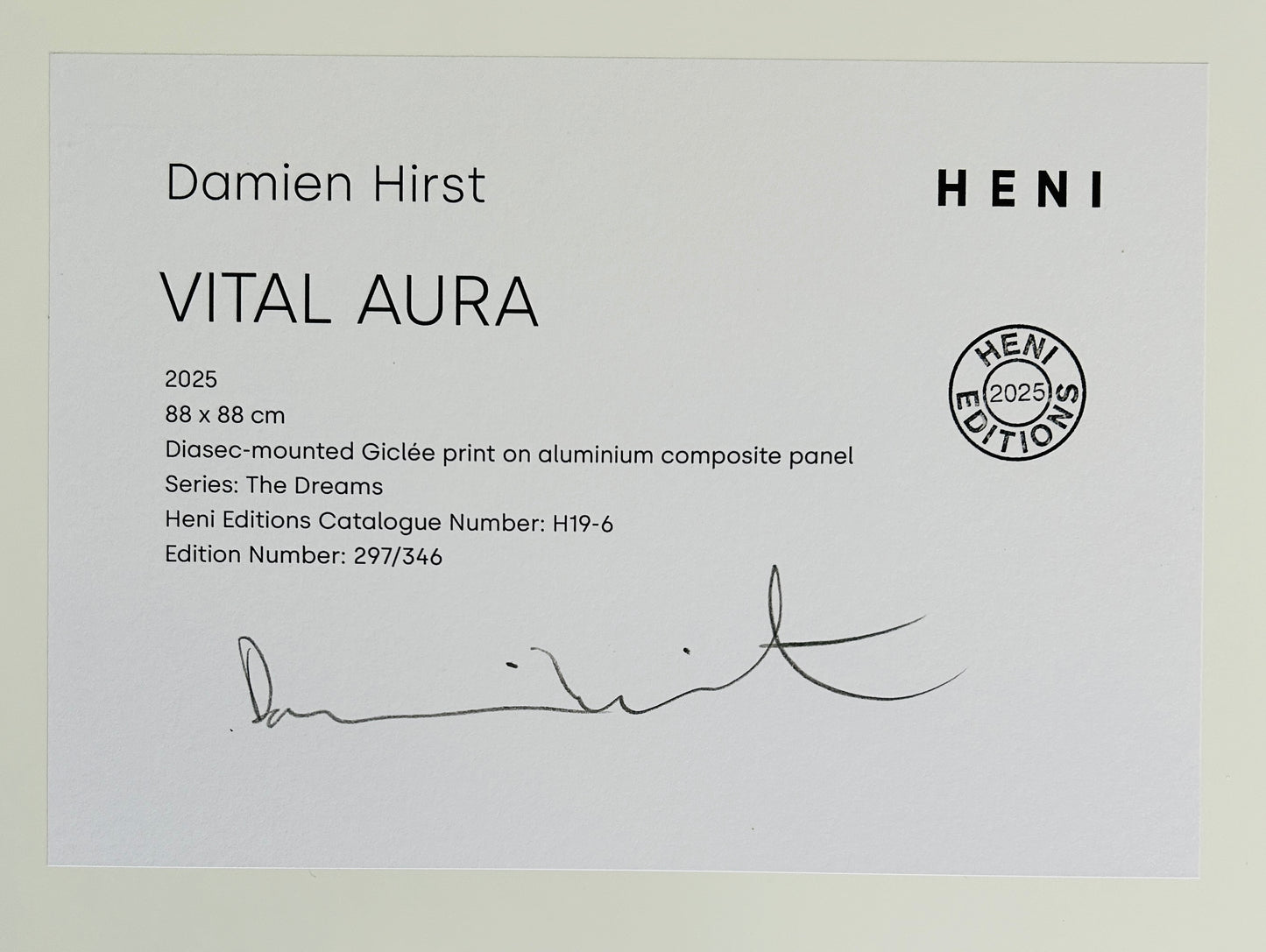 Damien Hirst 'Vital Aura' Signed, Limited Edition Print