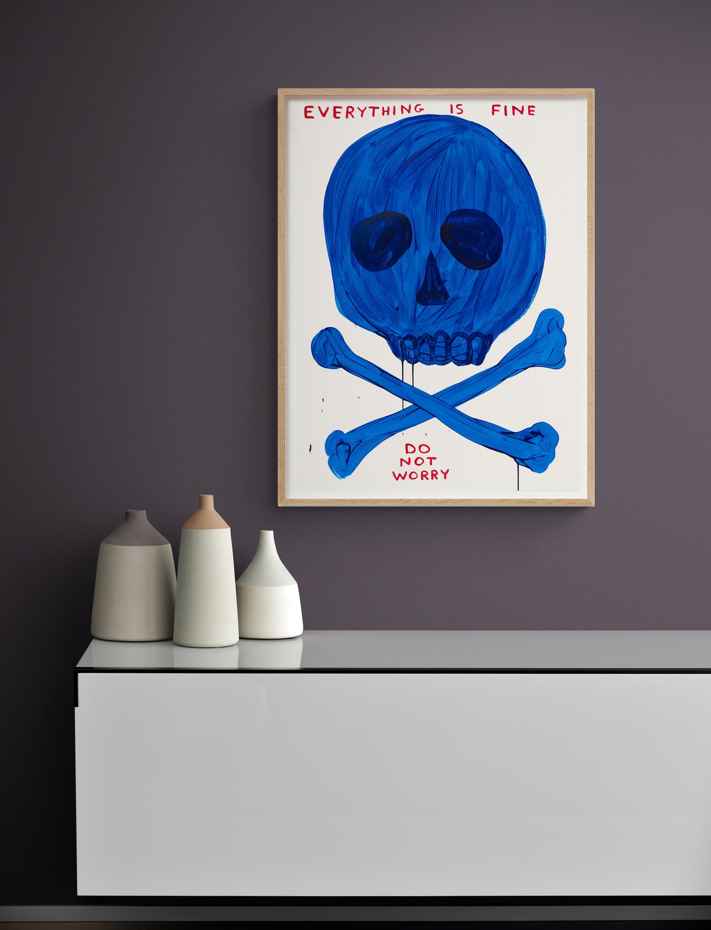 David Shrigley 'Everything is Fine' Signed, Limited Edition Print