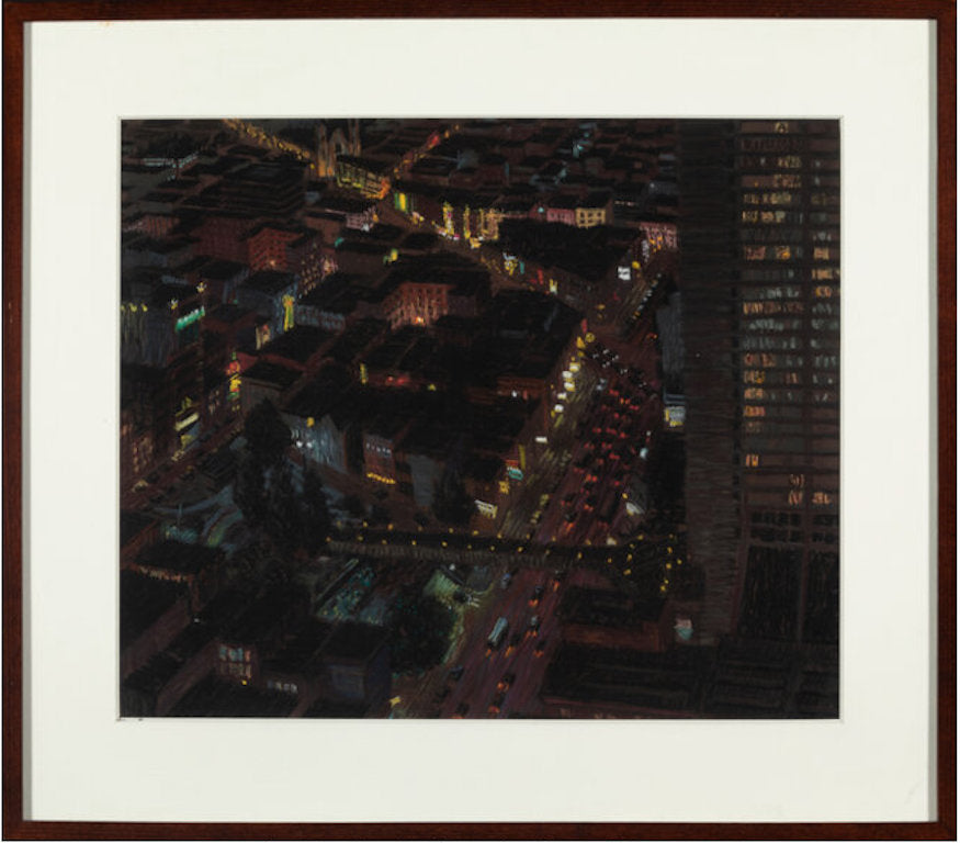Yvonne Jacquette 'Chinatown I' San Francisco, 1983 Pastel on Paper