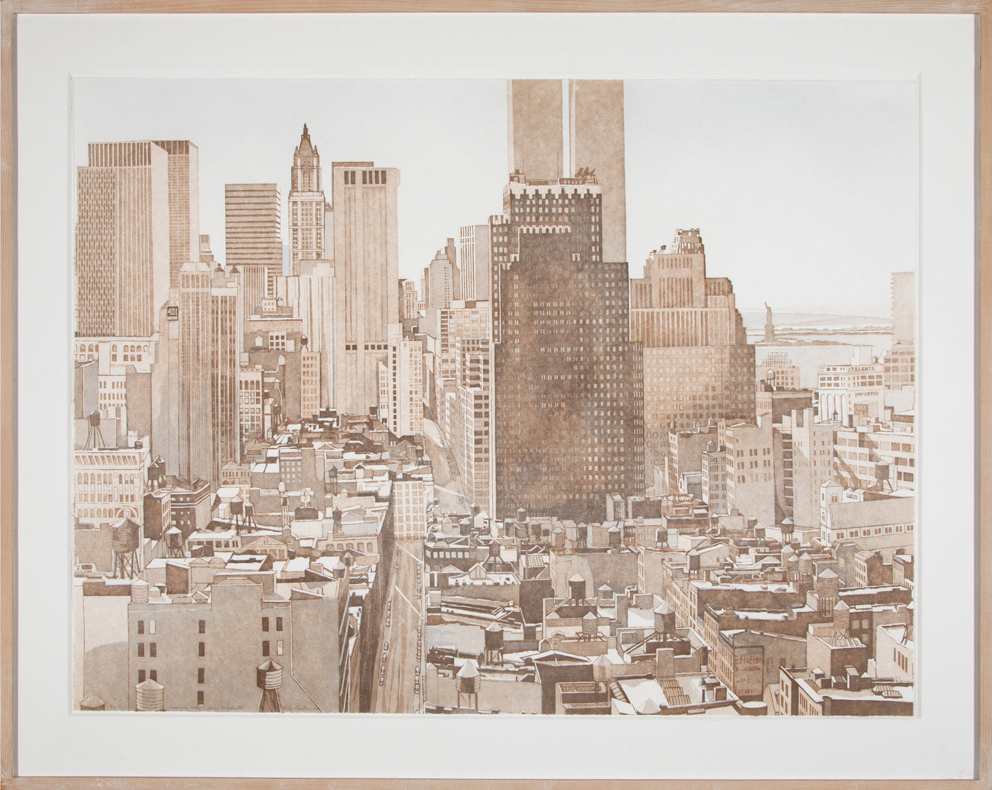 Philip Pearlstein 'View Over Soho, Lower Manhattan'