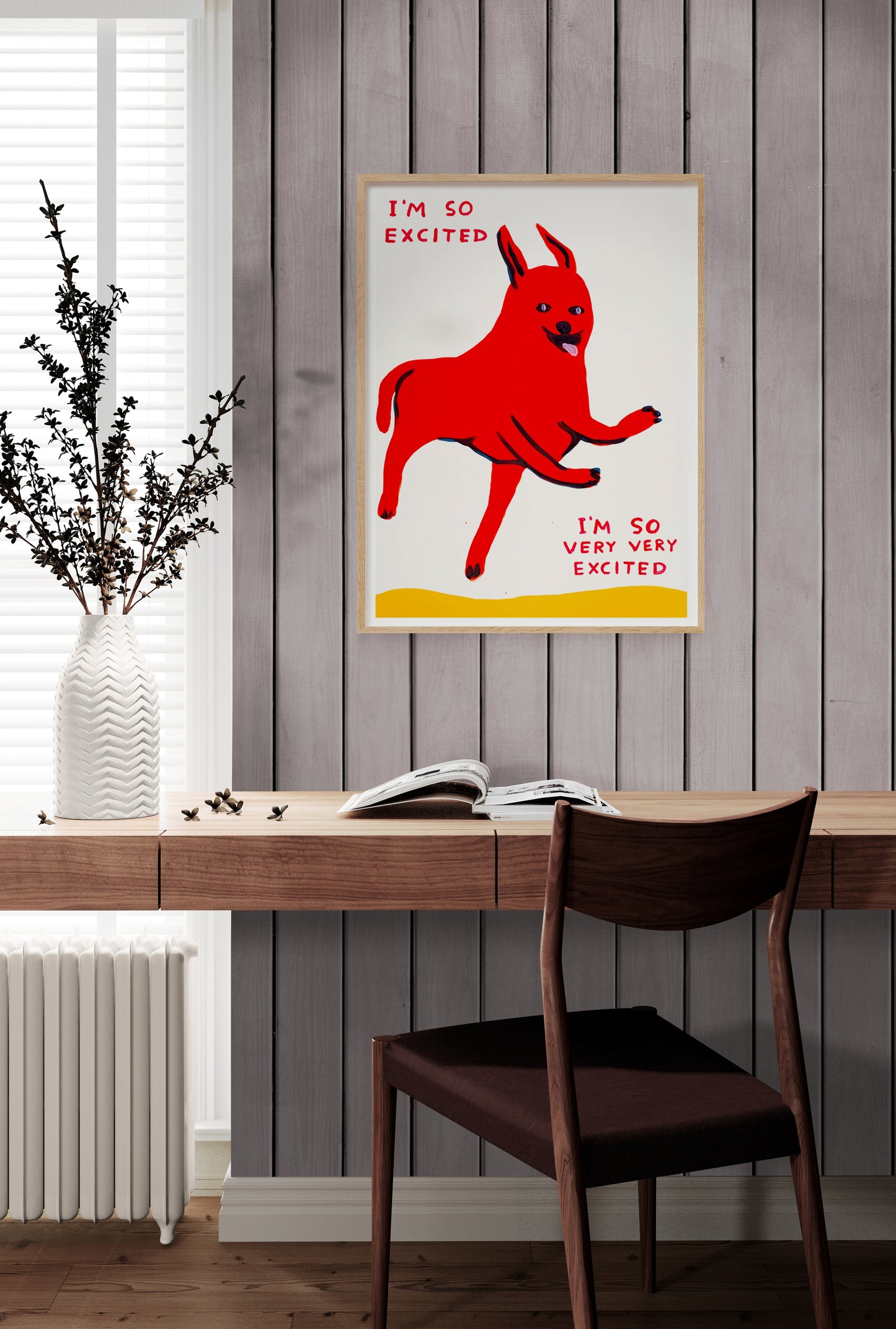 David Shrigley 'I'm So Excited' Signed, Limited Edition Print