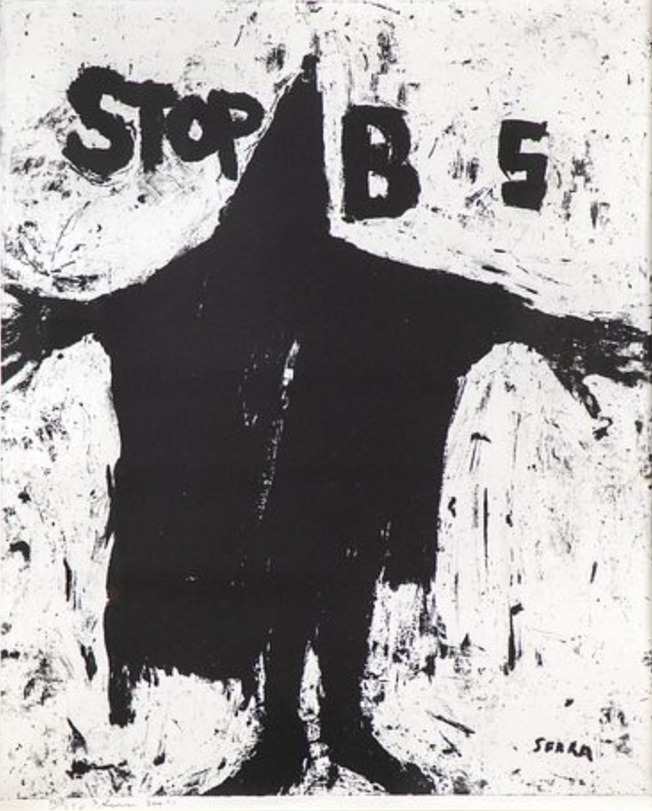 Richard Serra 'Stop B S'