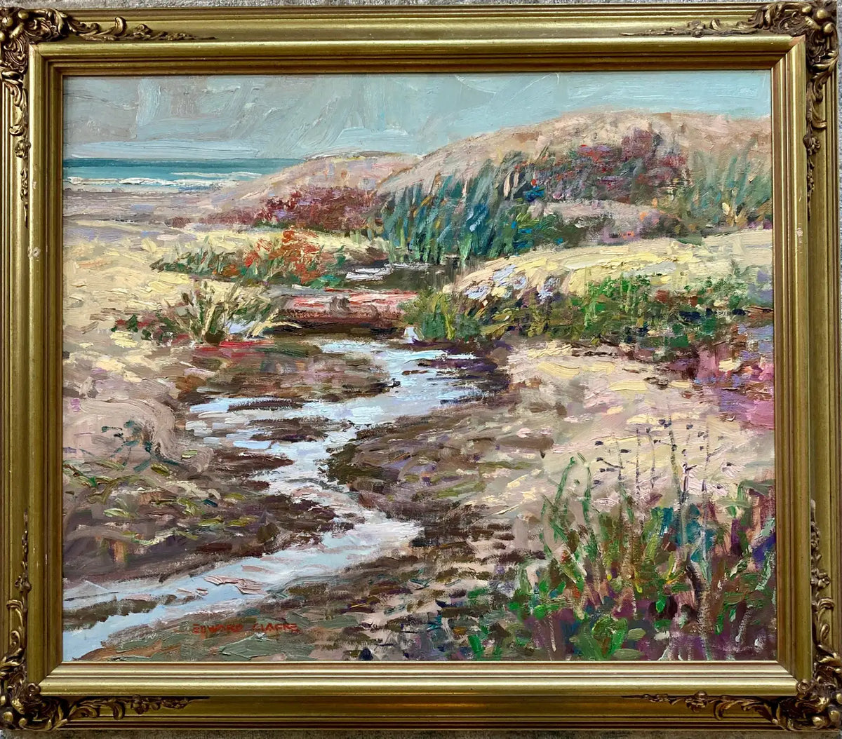 Edward Glafke 'Before Big Sur' Impressionist Landscape Painting