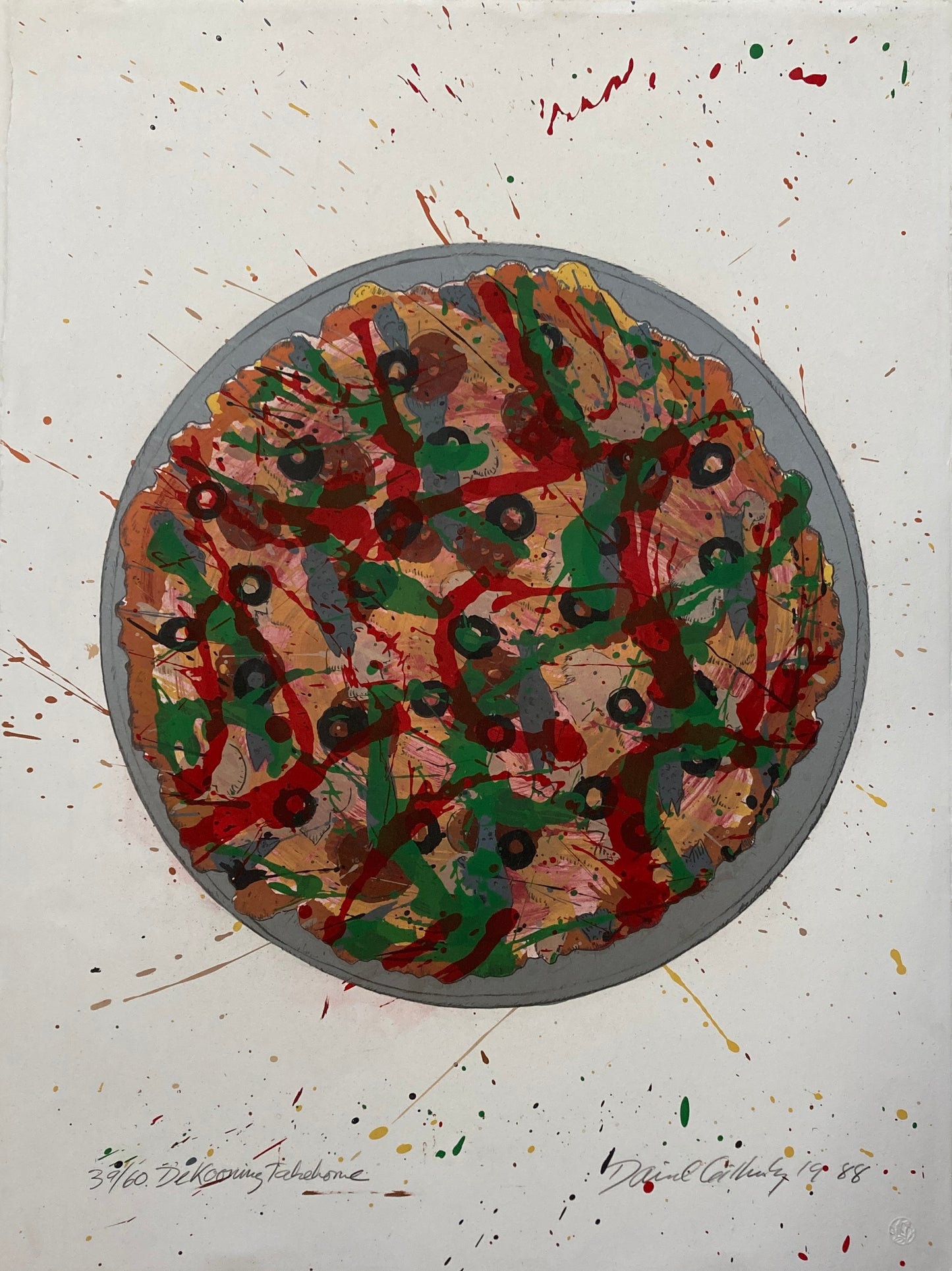 David Gilhooly 'De Kooning Take Home Pizza'