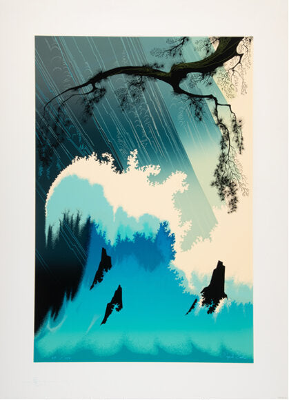 Eyvind Earle 'Ocean Splash' Print