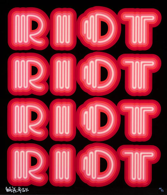 Ben Eine 'Riot' Print